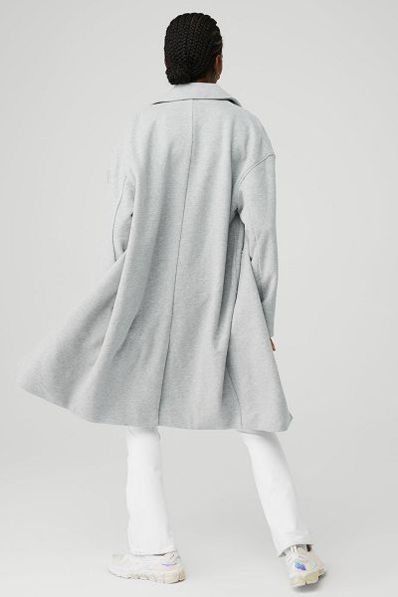 Jaquetas Alo Yoga VIP Blazer Trench Feminino Cinzentas | 9628-NSTIL