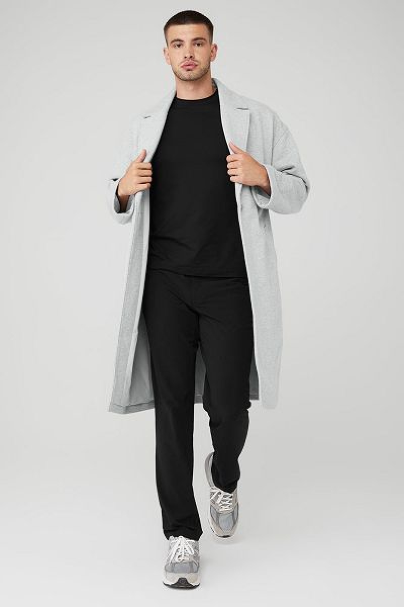 Jaquetas Alo Yoga VIP Blazer Trench Masculino Cinzentas | 9813-IRFBQ