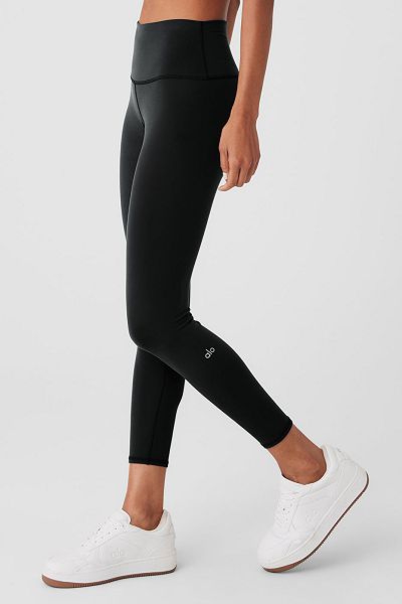 Leggings Alo Yoga 7/8 High-Cintura Airbrush Feminino Pretas | 5834-HWMFX