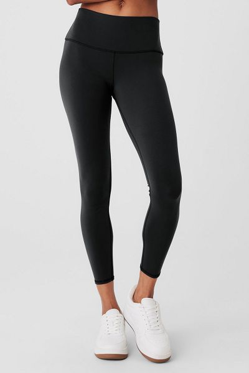 Leggings Alo Yoga 7/8 High-Cintura Airbrush Feminino Pretas | 5834-HWMFX