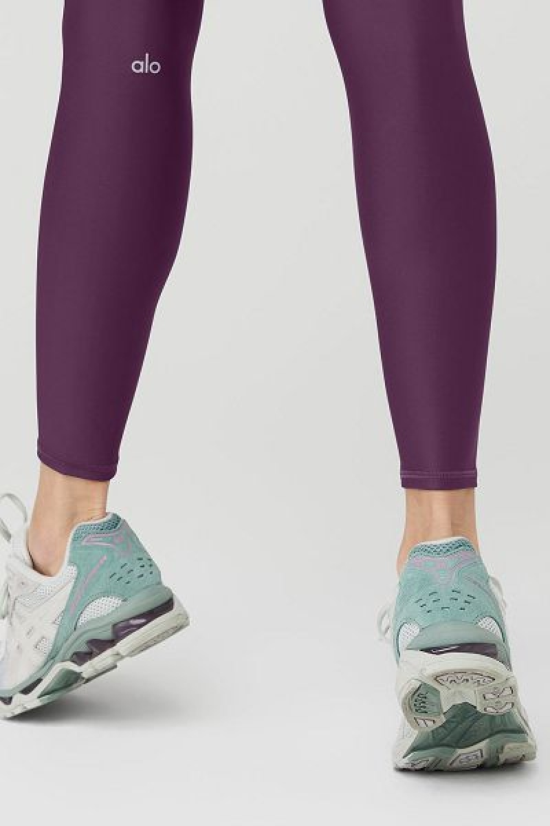 Leggings Alo Yoga 7/8 High-Cintura Airlift Feminino Roxo Escuro | 7283-LXTHB