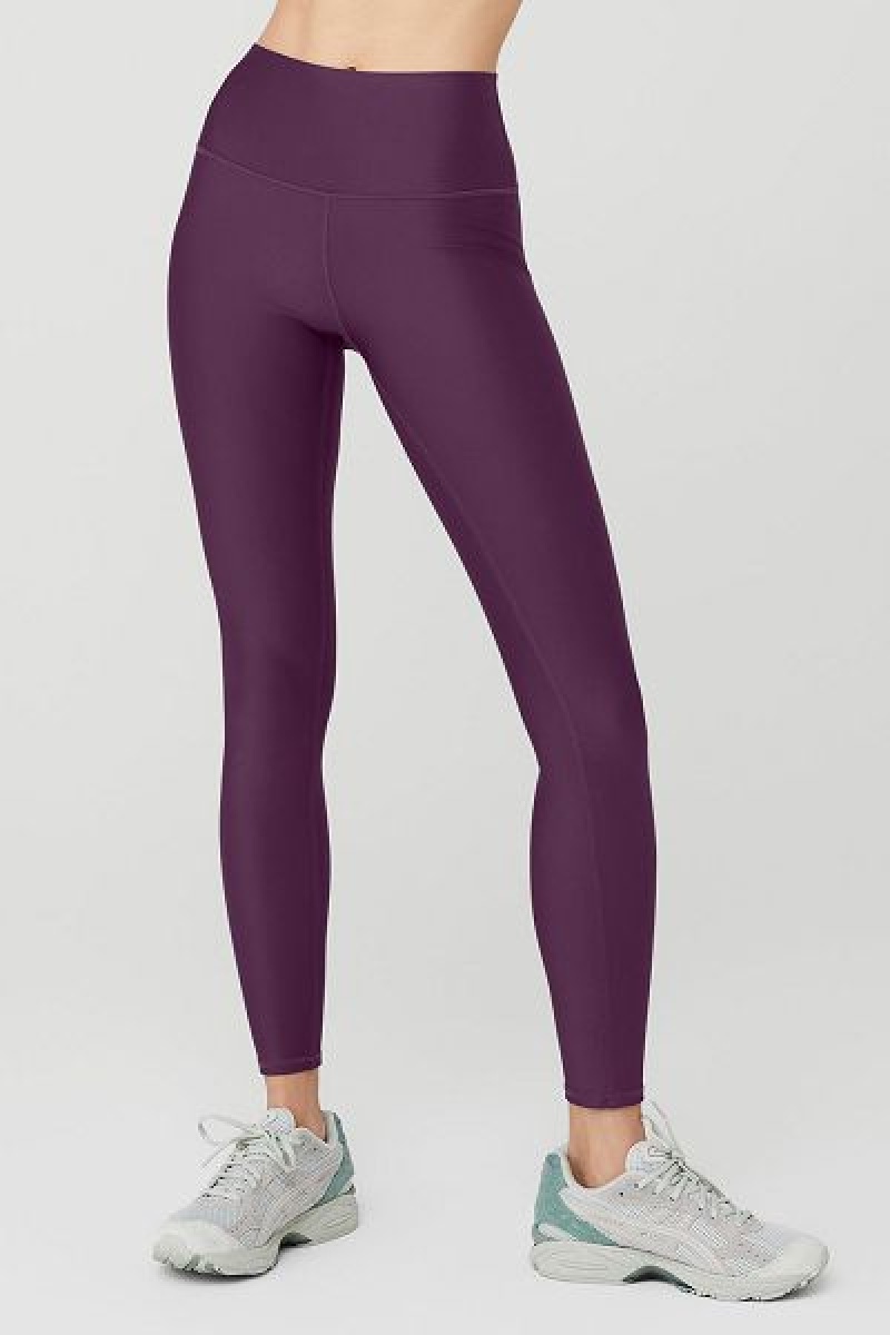 Leggings Alo Yoga 7/8 High-Cintura Airlift Feminino Roxo Escuro | 7283-LXTHB