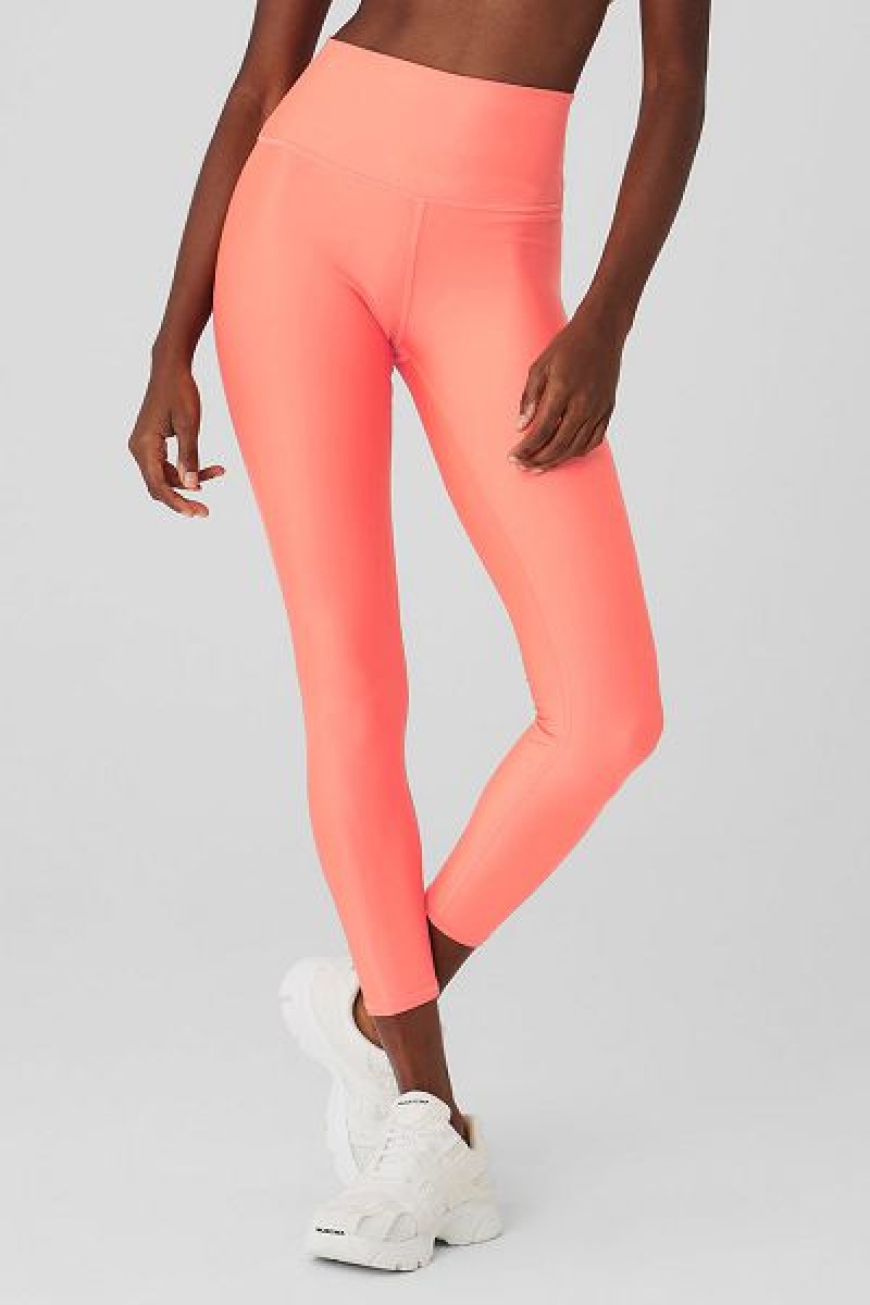 Leggings Alo Yoga 7/8 High-Cintura Airlift Feminino Laranja | 0769-NWKZD