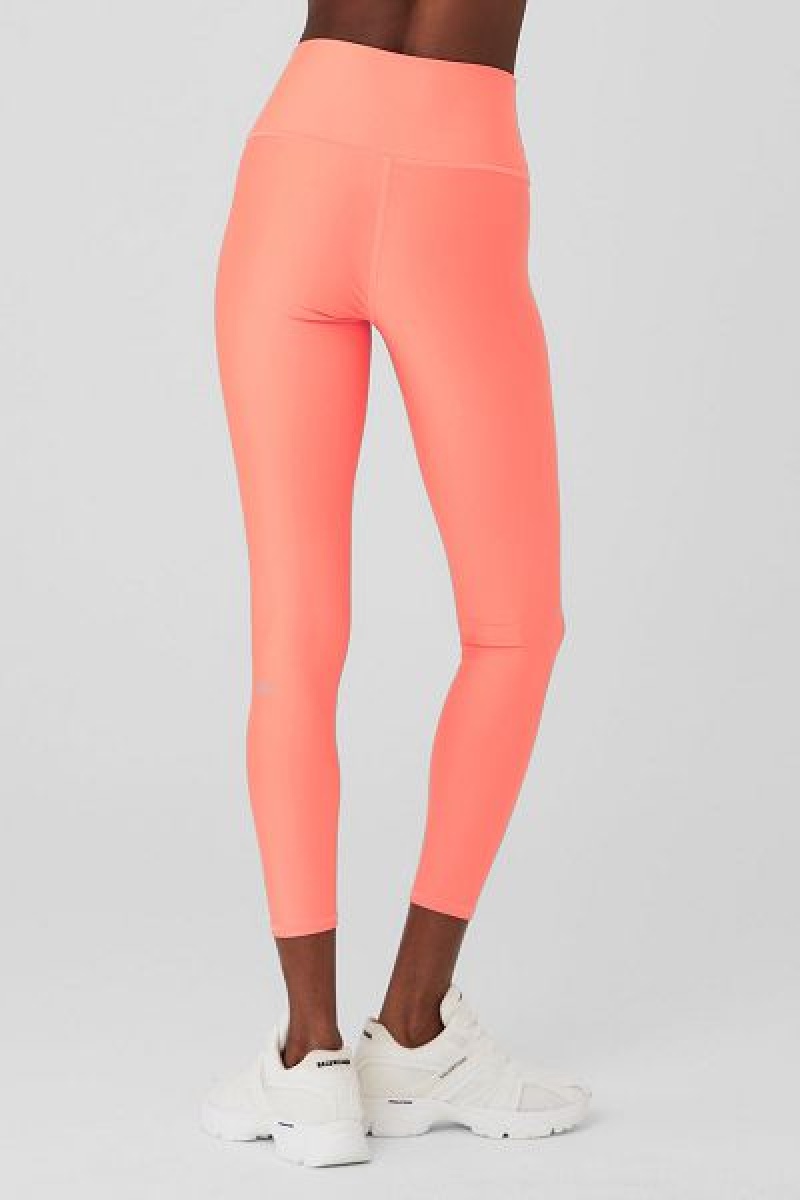 Leggings Alo Yoga 7/8 High-Cintura Airlift Feminino Laranja | 0769-NWKZD