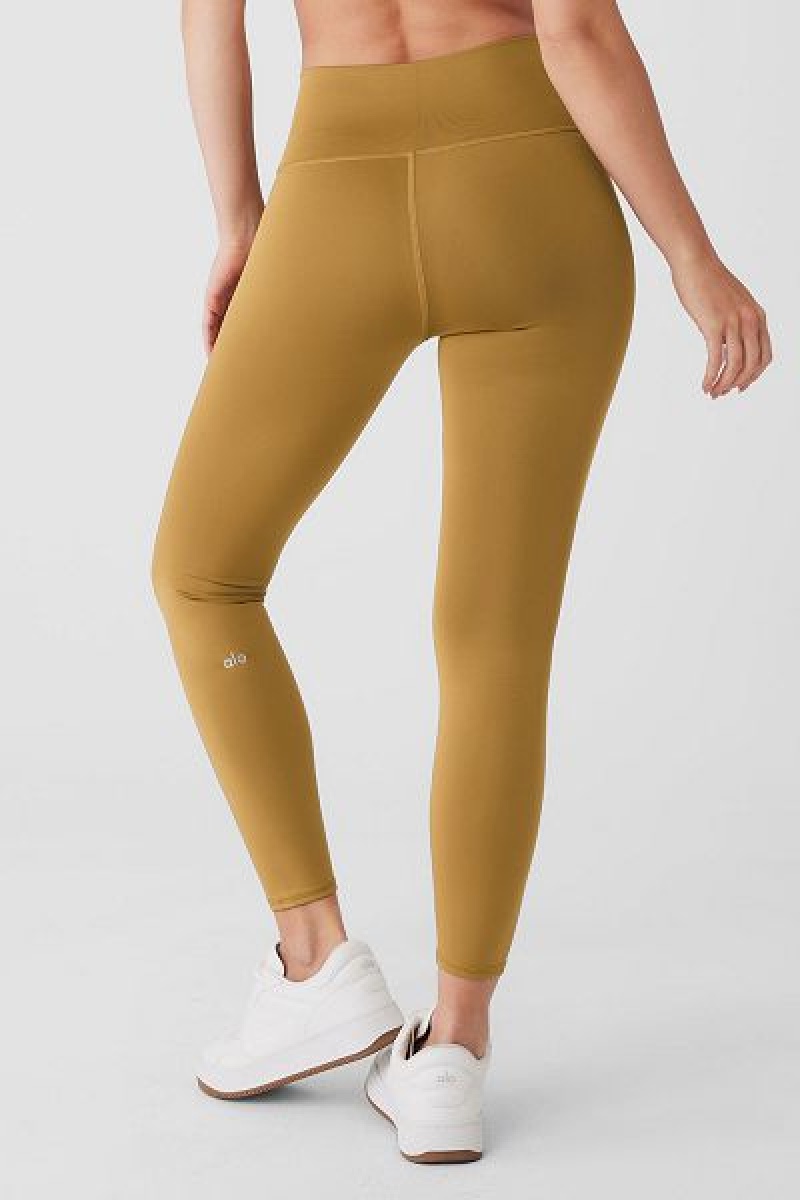 Leggings Alo Yoga 7/8 High-Cintura Airlift Feminino Verde Oliva | 3281-FNDAB