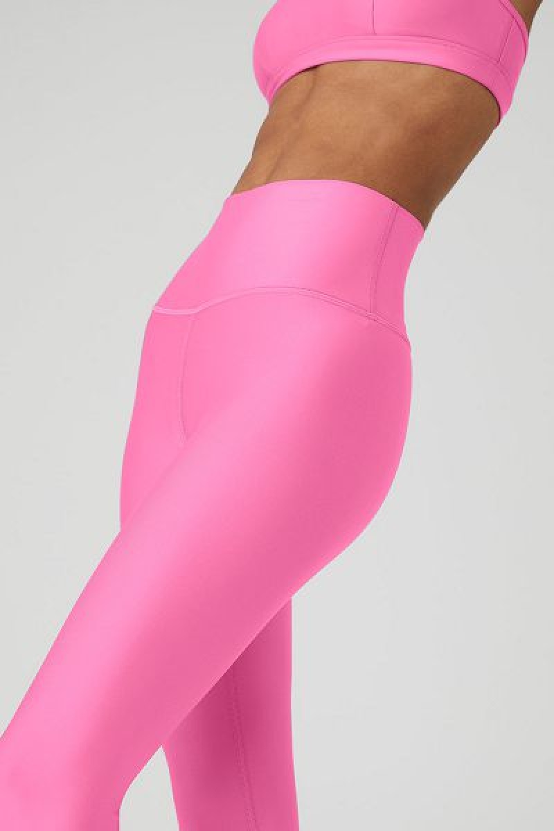 Leggings Alo Yoga 7/8 High-Cintura Airlift Feminino Rosa | 8452-BNYLH