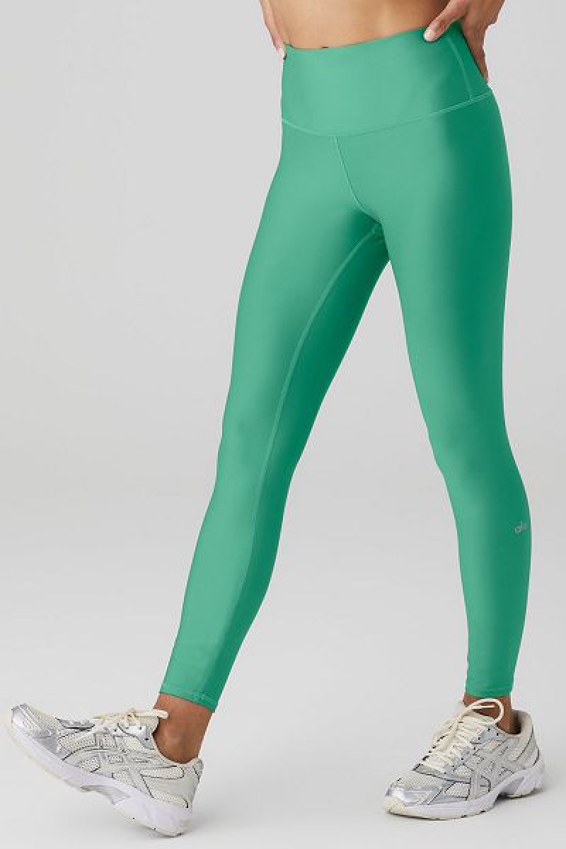 Leggings Alo Yoga 7/8 High-Cintura Airlift Feminino Verdes | 9153-QBUJL