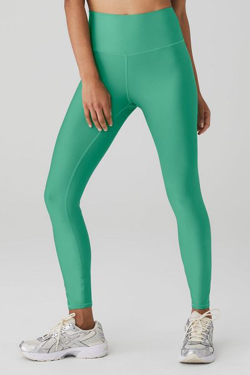 Leggings Alo Yoga 7/8 High-Cintura Airlift Feminino Verdes | 9153-QBUJL