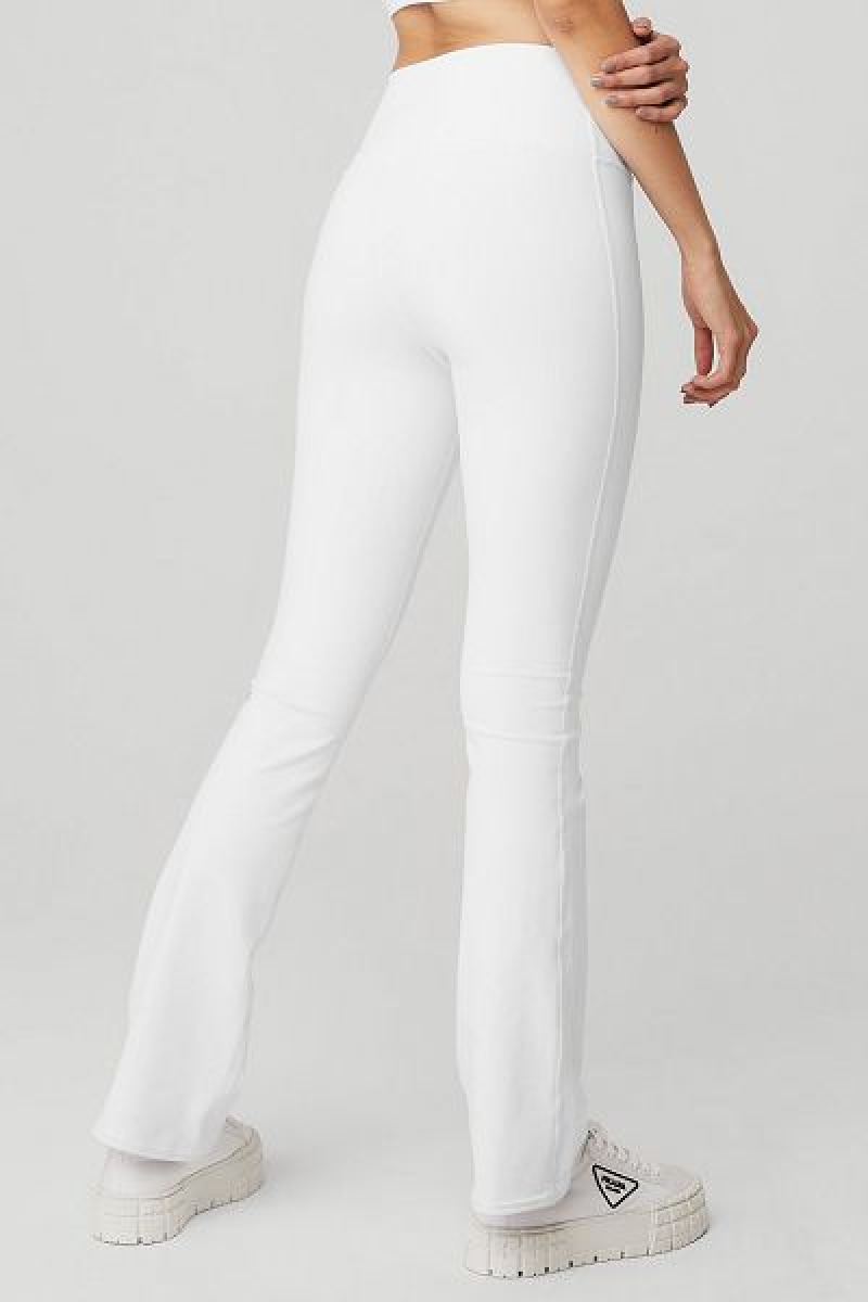 Leggings Alo Yoga Airbrush High-Cintura 7/8 Bootcut Feminino Branco | 5813-NIGPT