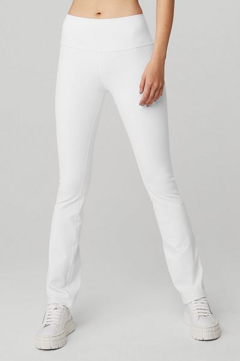 Leggings Alo Yoga Airbrush High-Cintura 7/8 Bootcut Feminino Branco | 5813-NIGPT