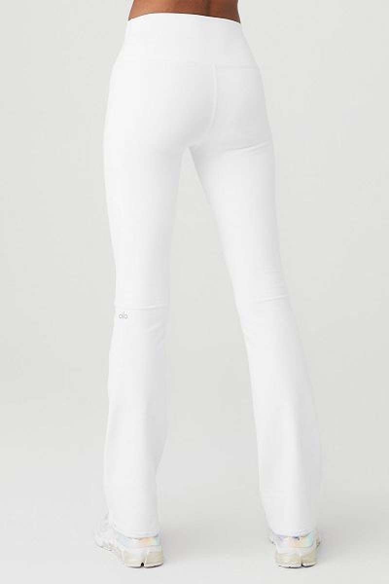 Leggings Alo Yoga Airbrush High-Cintura Bootcut Feminino Branco | 4380-AMUOG