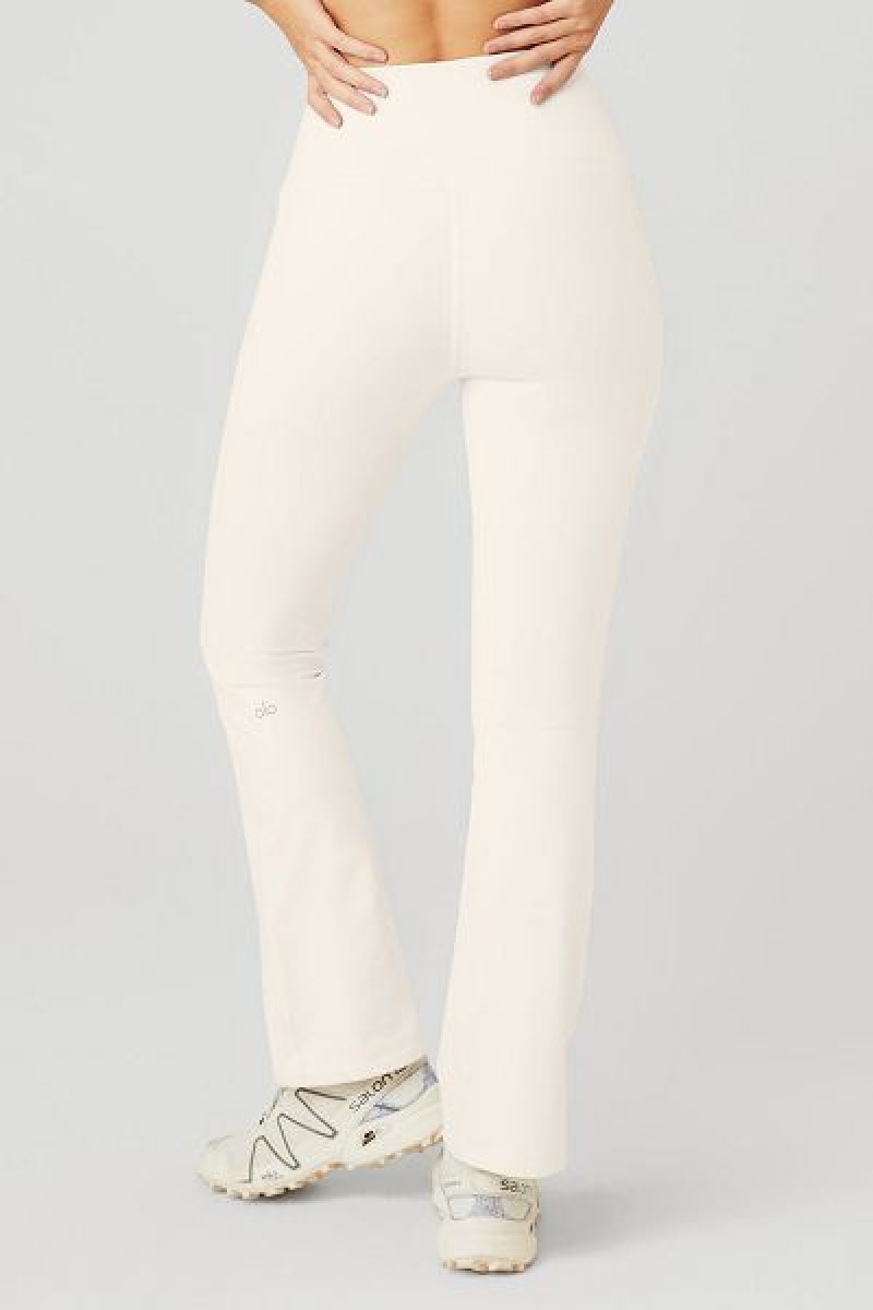 Leggings Alo Yoga Airbrush High-Cintura Bootcut Feminino Branco | 2046-XPOLQ