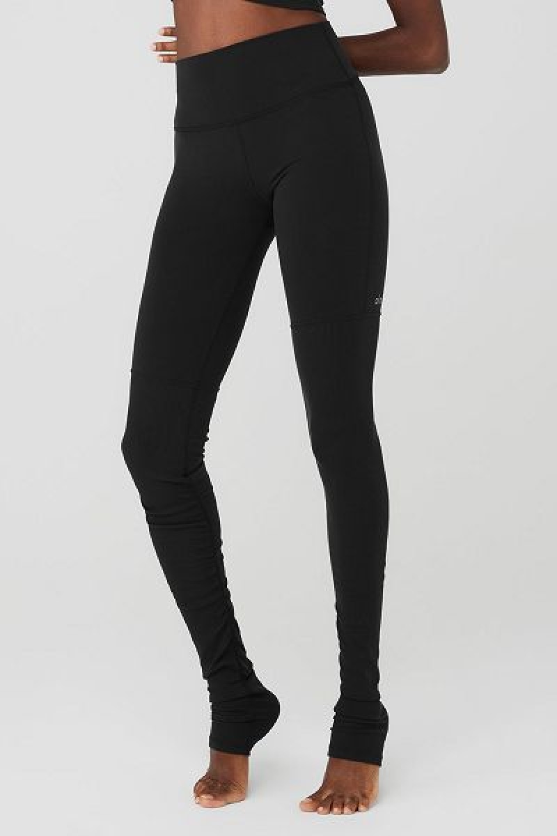 Leggings Alo Yoga Airbrush High-Cintura Highlight Goddess Feminino Pretas | 9827-YCAUK