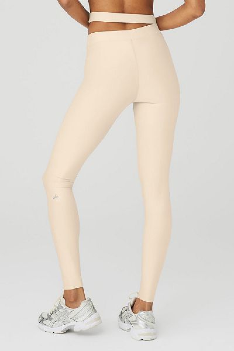 Leggings Alo Yoga Airlift High-Cintura All Access Feminino Bege | 7835-XNVUE