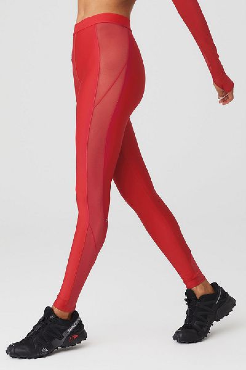 Leggings Alo Yoga Airlift High-Cintura Ballet Dream Feminino Vermelhas | 8092-BFNET