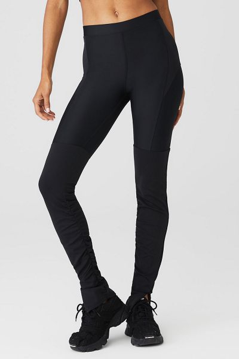 Leggings Alo Yoga Airlift High-Cintura Street Goddess Feminino Pretas | 0184-ZOFAL