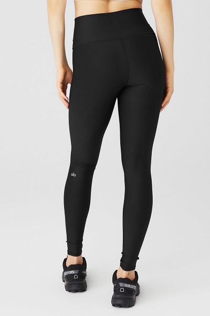 Leggings Alo Yoga Airlift Inverno Warm High-Cintura Feminino Pretas | 6839-ZWFUP