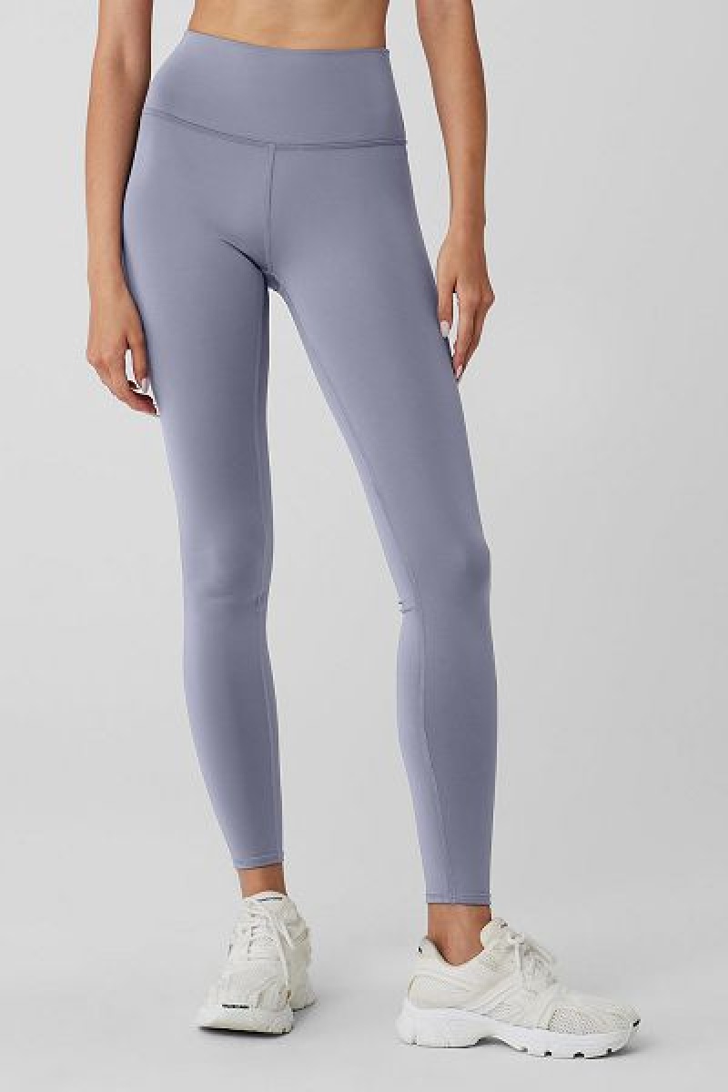 Leggings Alo Yoga Airlift Inverno Warm High-Cintura Feminino Azuis | 1438-RTNXS