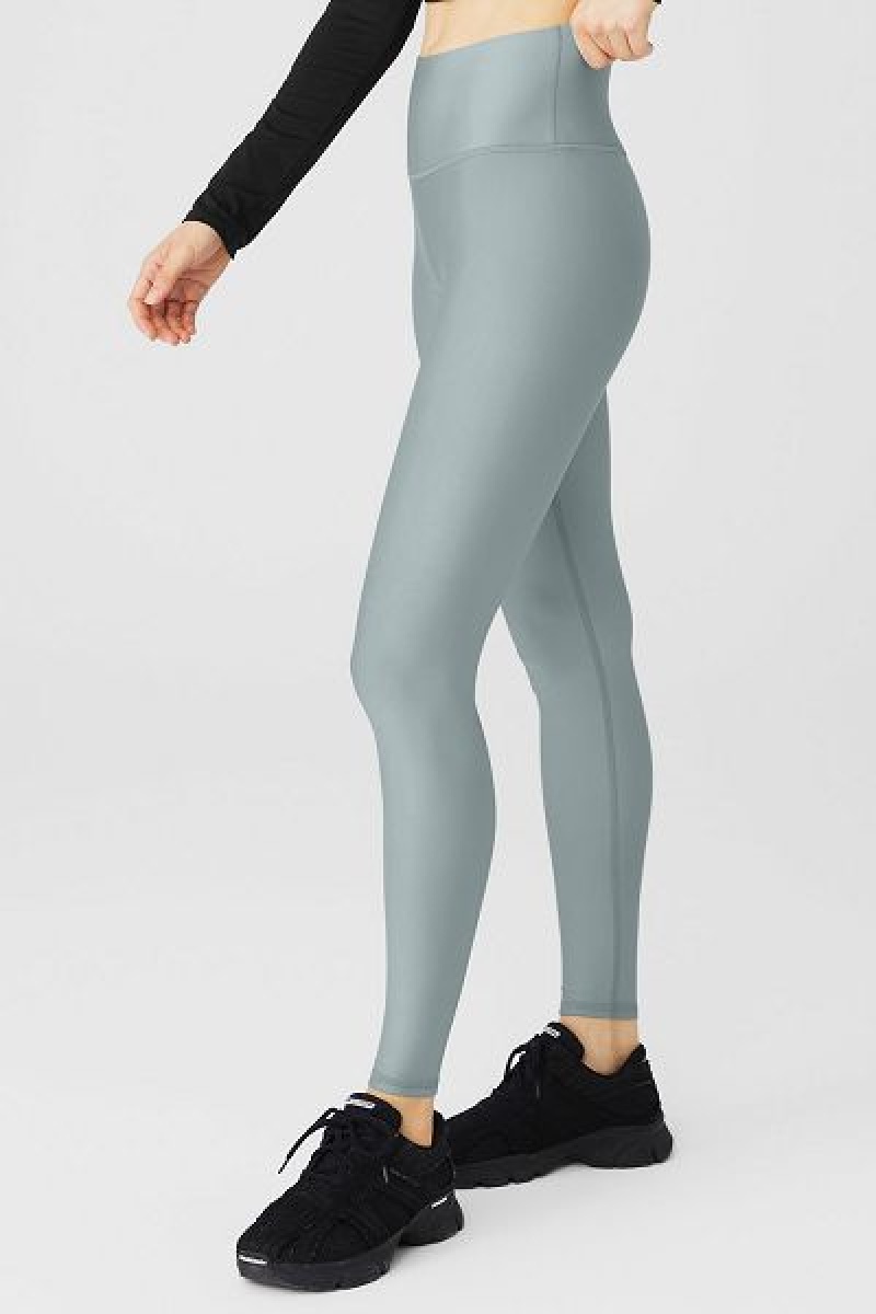 Leggings Alo Yoga Airlift Inverno Warm High-Cintura Feminino Cinzentas | 1207-XHIEN