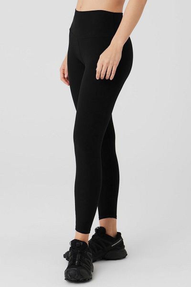 Leggings Alo Yoga Alosoft High-Cintura 7/8 Highlight Feminino Pretas | 7314-FPJHC