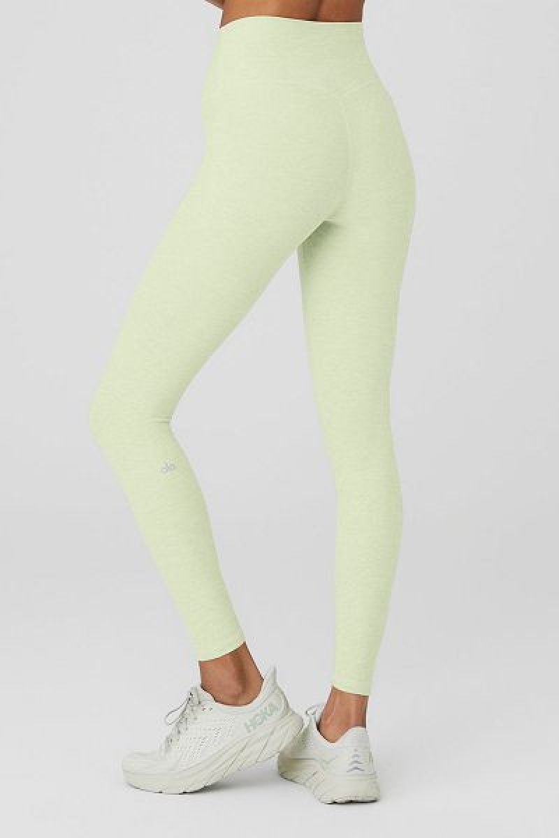 Leggings Alo Yoga Alosoft High-Cintura 7/8 Highlight Feminino Verdes | 5723-XJGUV