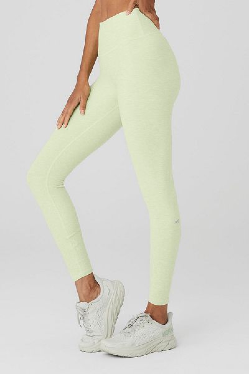 Leggings Alo Yoga Alosoft High-Cintura 7/8 Highlight Feminino Verdes | 5723-XJGUV