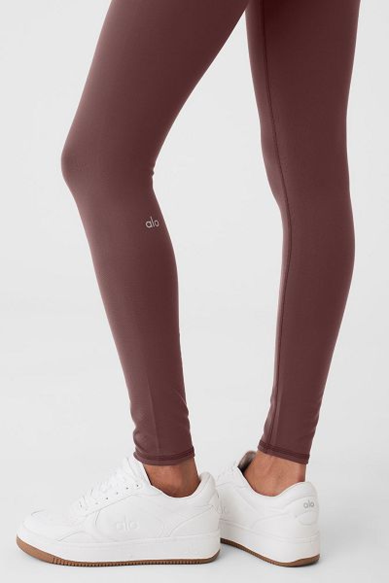 Leggings Alo Yoga High-Cintura Airbrush Feminino Rosa | 6253-MKWZJ