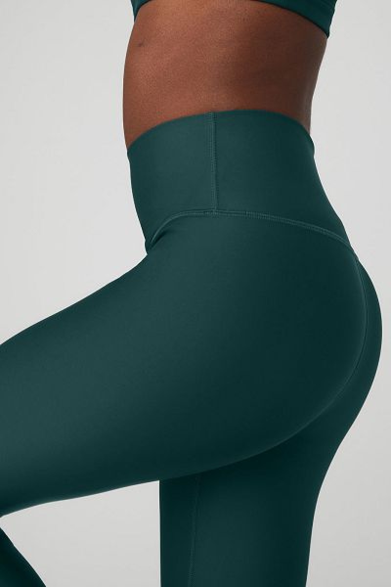 Leggings Alo Yoga High-Cintura Airlift Feminino Verdes | 0247-NMVFT