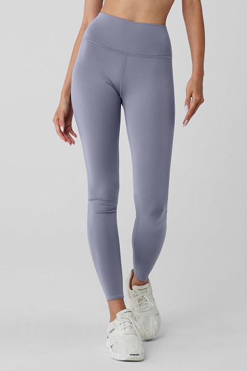 Leggings Alo Yoga High-Cintura Airlift Feminino Azuis | 4589-TXBHZ