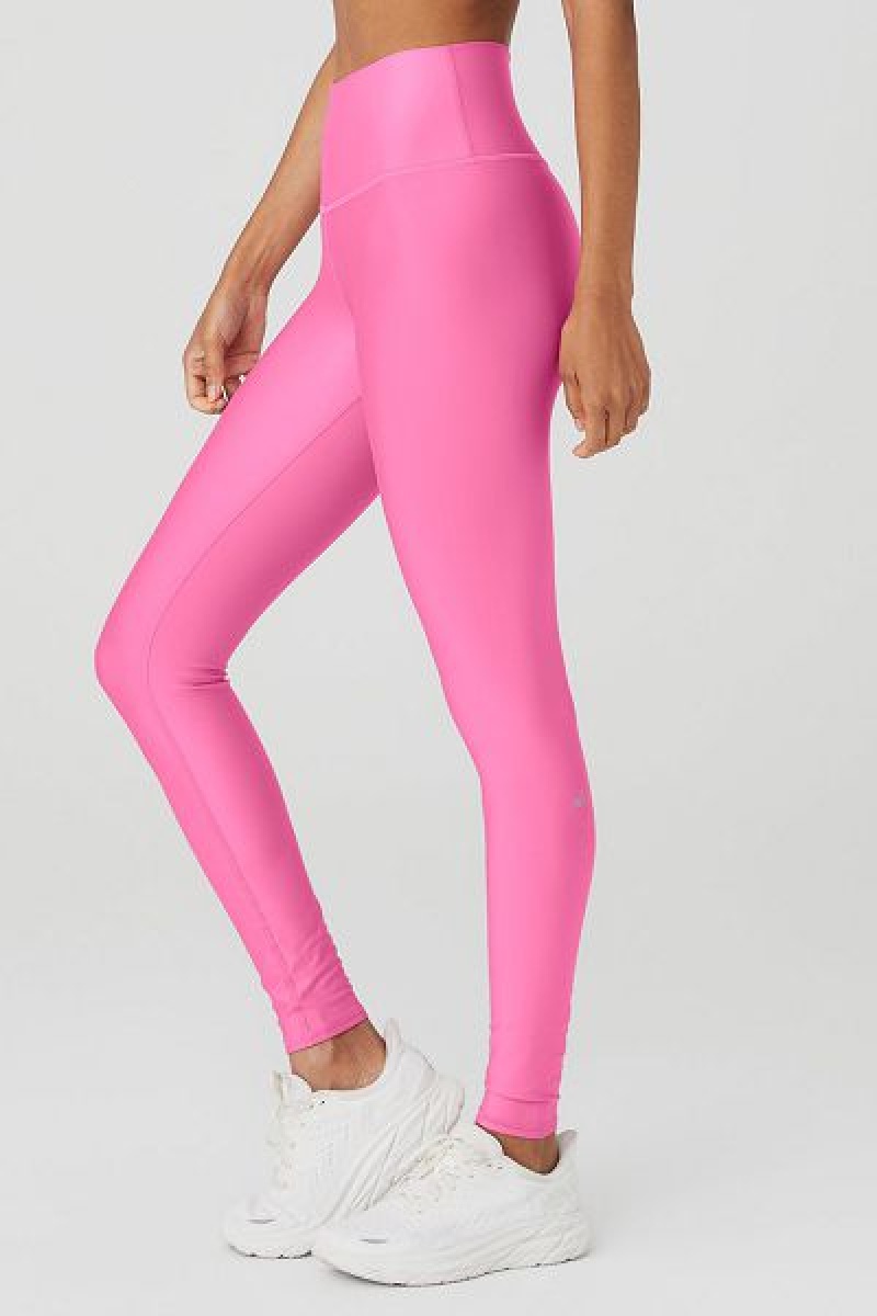 Leggings Alo Yoga High-Cintura Airlift Feminino Rosa | 4697-LOAJB