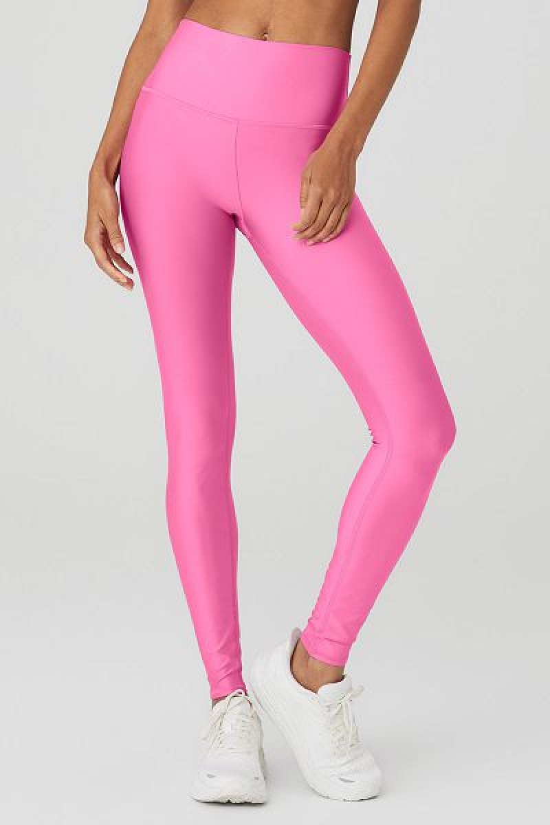 Leggings Alo Yoga High-Cintura Airlift Feminino Rosa | 4697-LOAJB