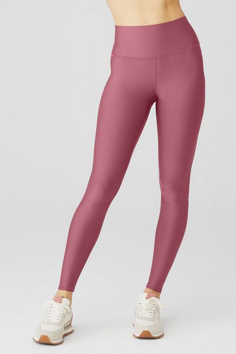 Leggings Alo Yoga High-Cintura Airlift Feminino Bordeaux | 4269-NCFUT