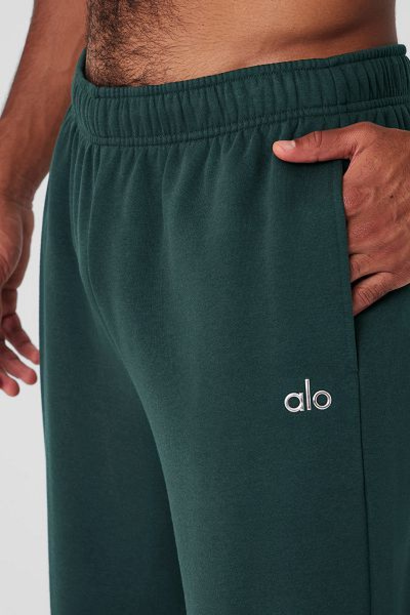 Moletons Alo Yoga Accolade Em Linha Reta Leg Masculino Verdes | 5048-NRMIF