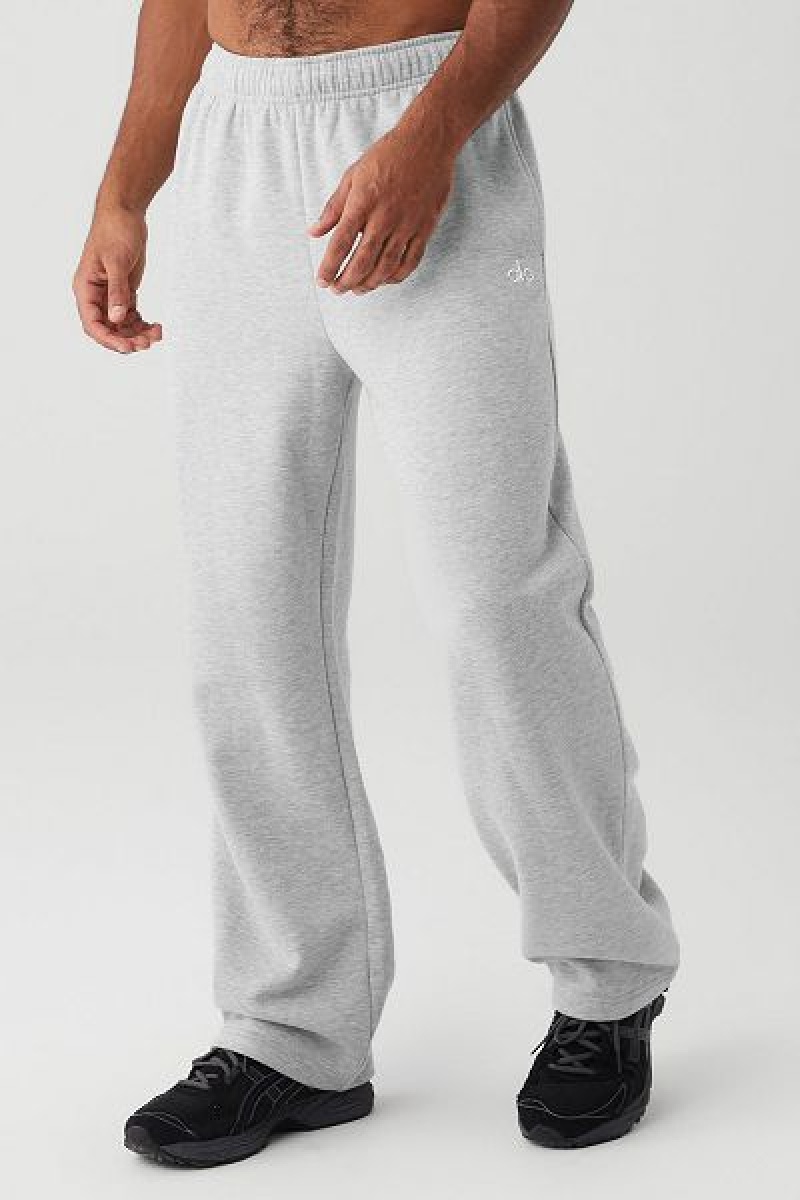 Moletons Alo Yoga Accolade Em Linha Reta Leg Masculino Cinzentas | 3158-ZNFDY