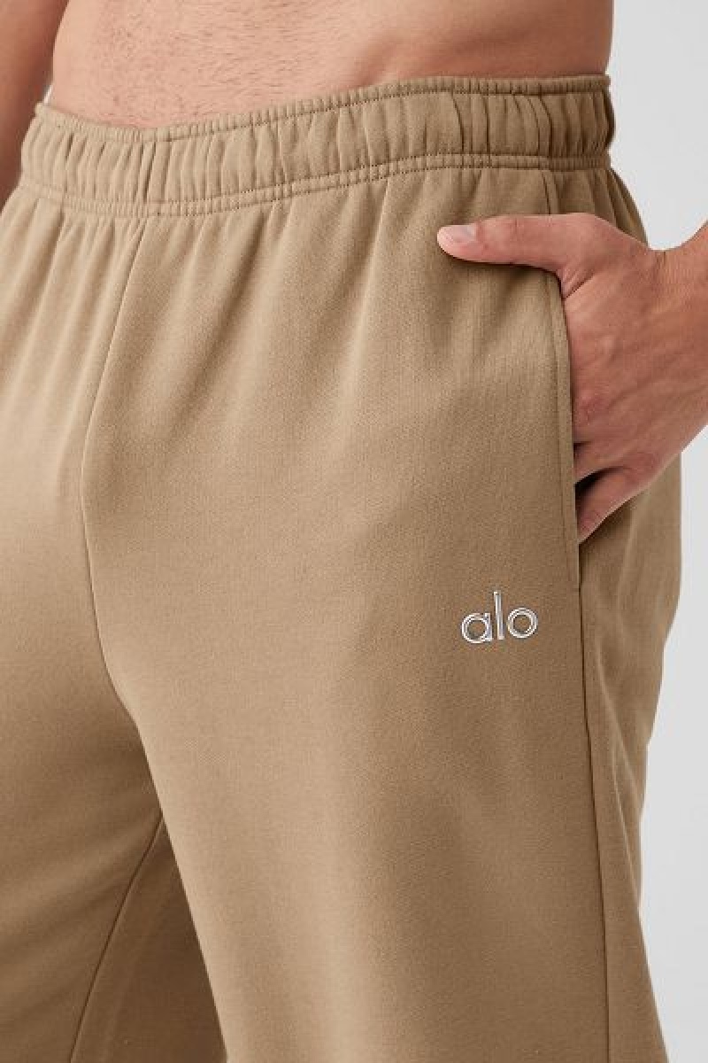 Moletons Alo Yoga Accolade Em Linha Reta Leg Masculino Caqui | 2087-YRHMG