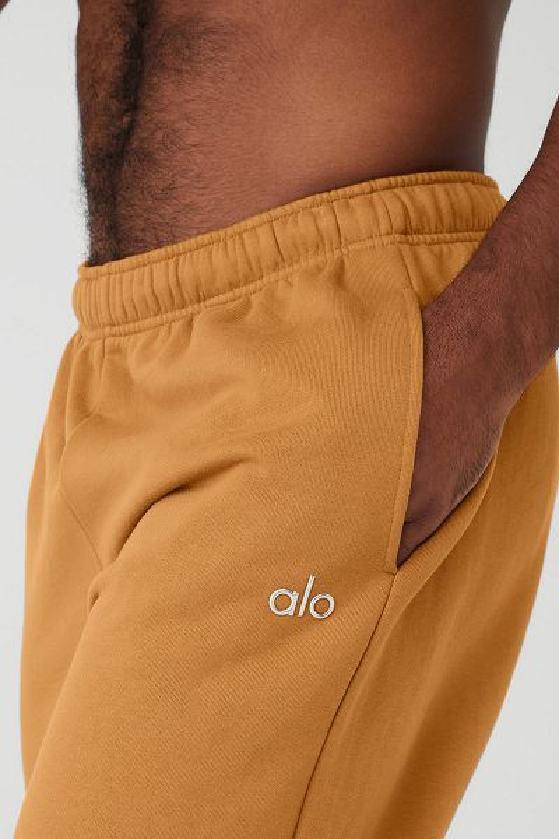 Moletons Alo Yoga Accolade Em Linha Reta Leg Masculino Amarelas | 1679-OADIE