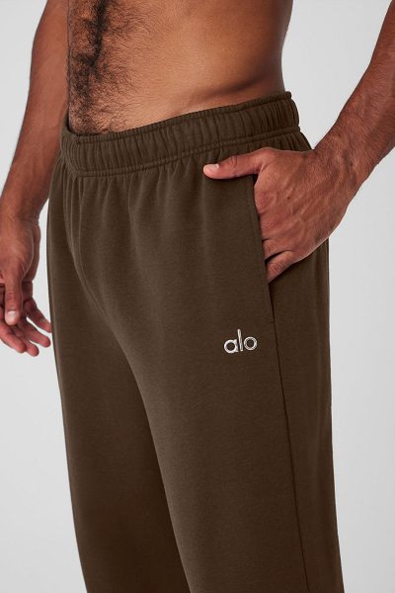 Moletons Alo Yoga Accolade Em Linha Reta Leg Masculino Marrom | 3927-QTNOA