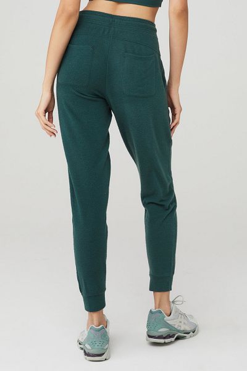 Moletons Alo Yoga Soho Feminino Verdes | 4875-NRYAK