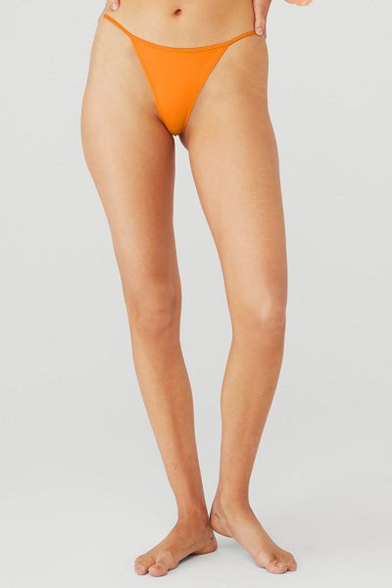 Roupa Interior Alo Yoga Alo x Tropic of C Rio Bottom Feminino Laranja | 6051-BIPTU