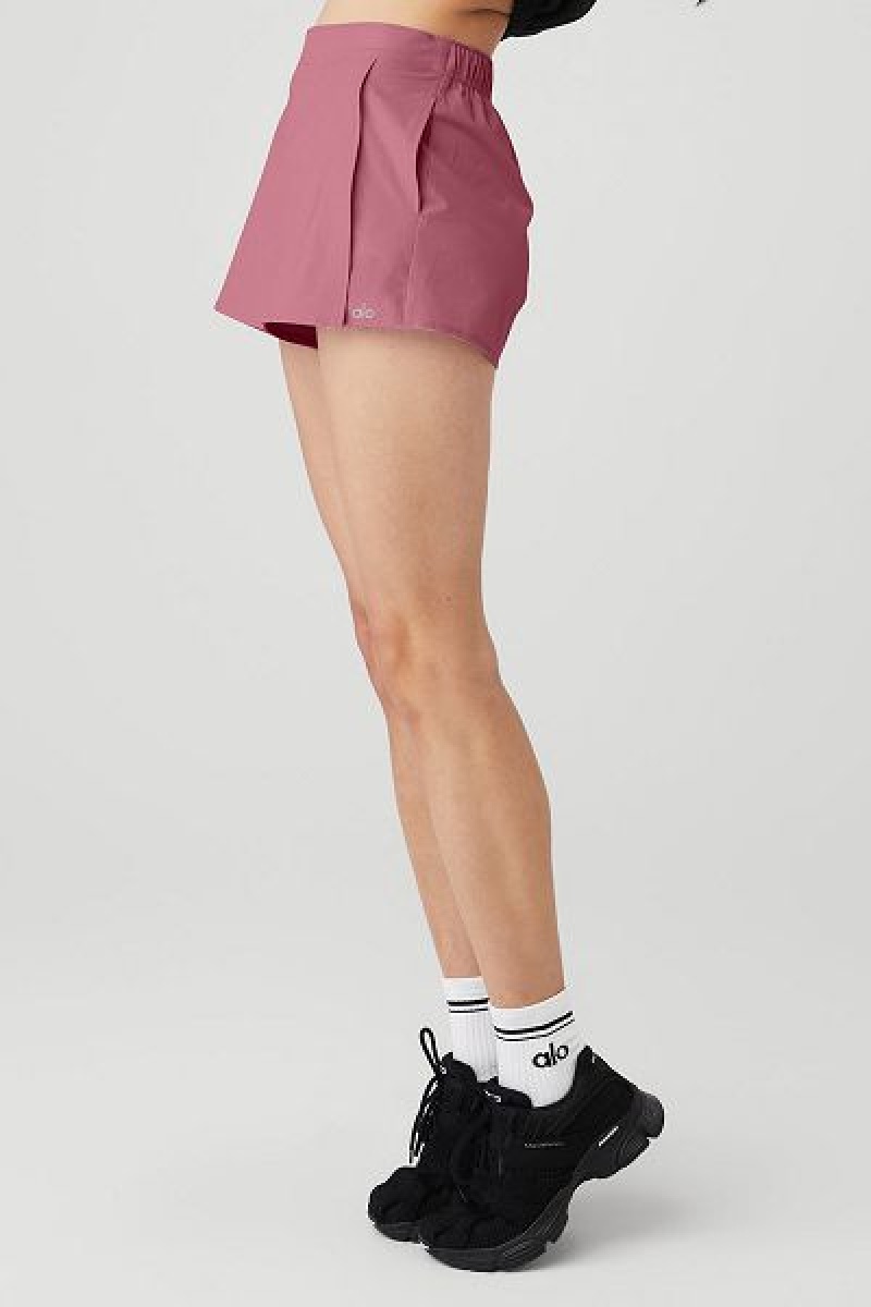 Saias Alo Yoga Clubhouse Skort Feminino Bordeaux | 8415-MSYDR