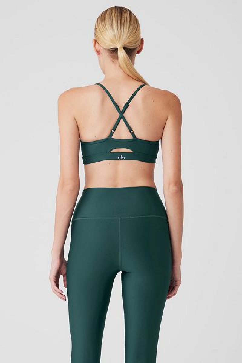 Sutiãs Alo Yoga Airlift Intrigue Feminino Verdes | 8619-KZBWJ