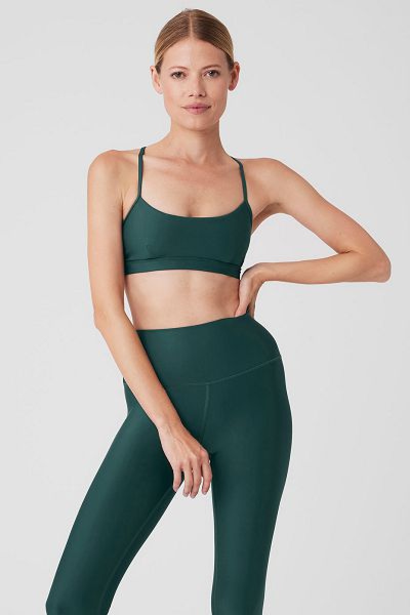 Sutiãs Alo Yoga Airlift Intrigue Feminino Verdes | 8619-KZBWJ