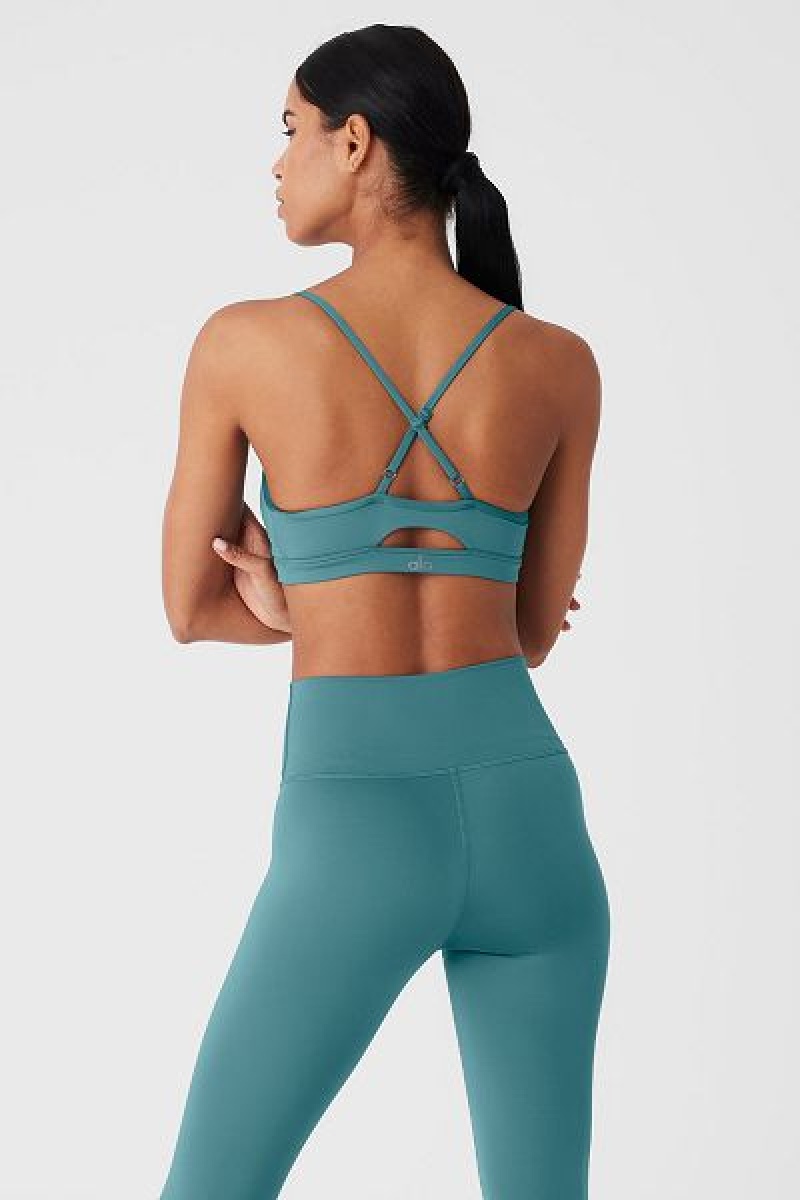 Sutiãs Alo Yoga Airlift Intrigue Feminino Turquesa | 8539-LEWHM