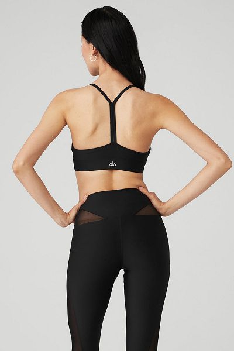 Sutiãs Alo Yoga Airlift Mesh Allure Feminino Pretas | 1605-CBHSF