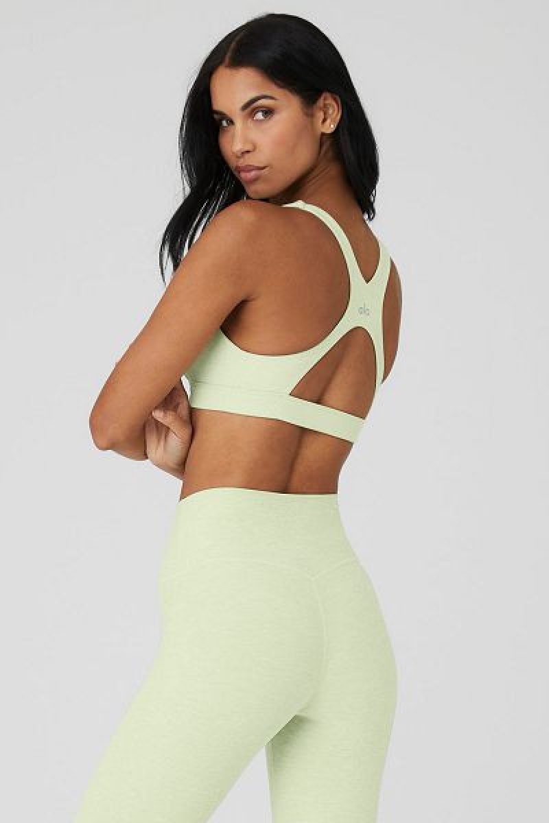 Sutiãs Alo Yoga Alosoft Show Stopper Feminino Verdes | 8347-VBTWJ