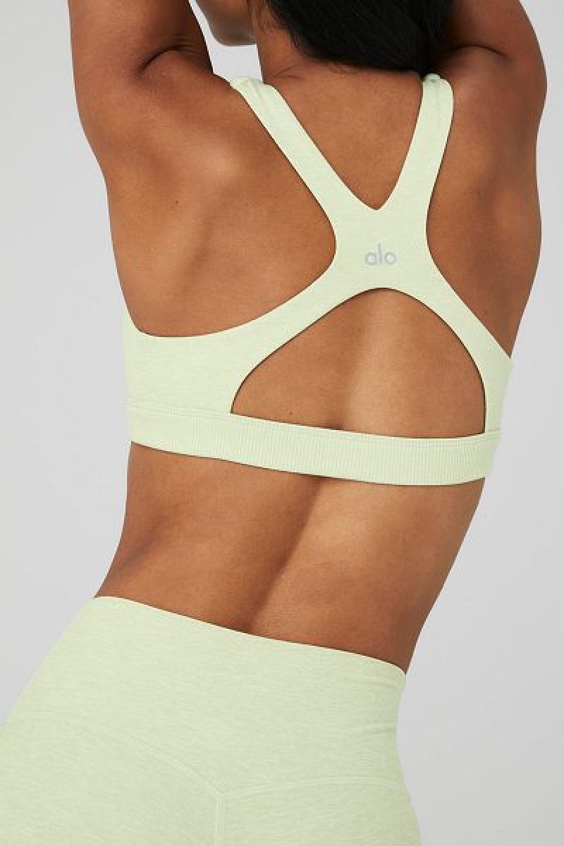 Sutiãs Alo Yoga Alosoft Show Stopper Feminino Verdes | 8347-VBTWJ