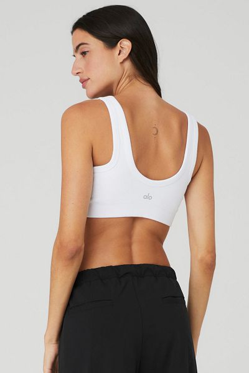 Sutiãs Alo Yoga Seamless Chosen Feminino Branco | 8390-RSIYN