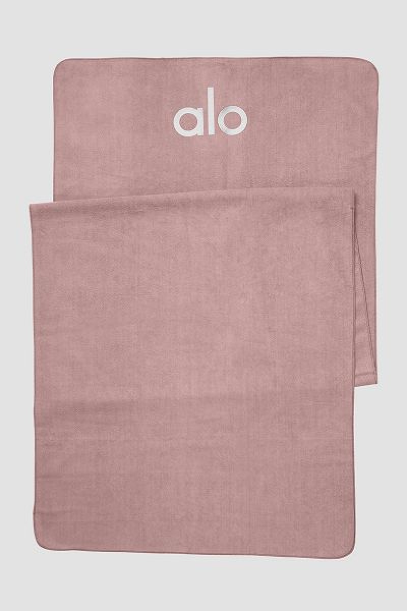 Toalha Alo Yoga Grounded No-Slip Accessories Coral | 7246-ZQKOC