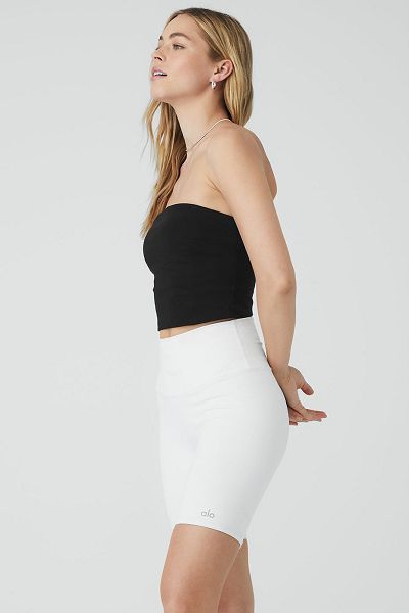 Top Bandeau Alo Yoga Alosoft Convertible Sunkissed Feminino Pretas | 8410-APGEN