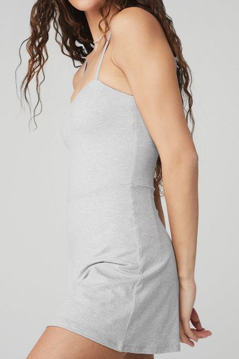 Vestido Alo Yoga Alosoft Courtside Tenis Feminino Cinzentas | 8369-YAPUE